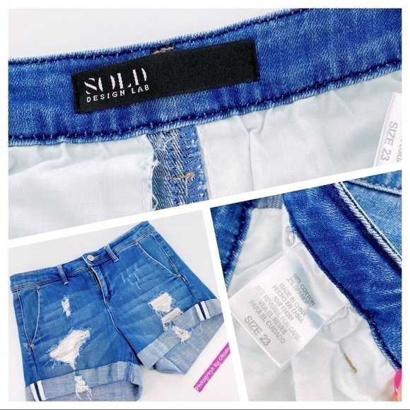 Sold Design Lab, Jean Shorts, Size 23 - Picture 7 of 8